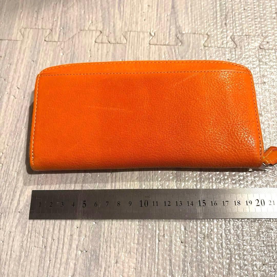 新品 ダコタ Dakota 牛革 長財布 オレンジ