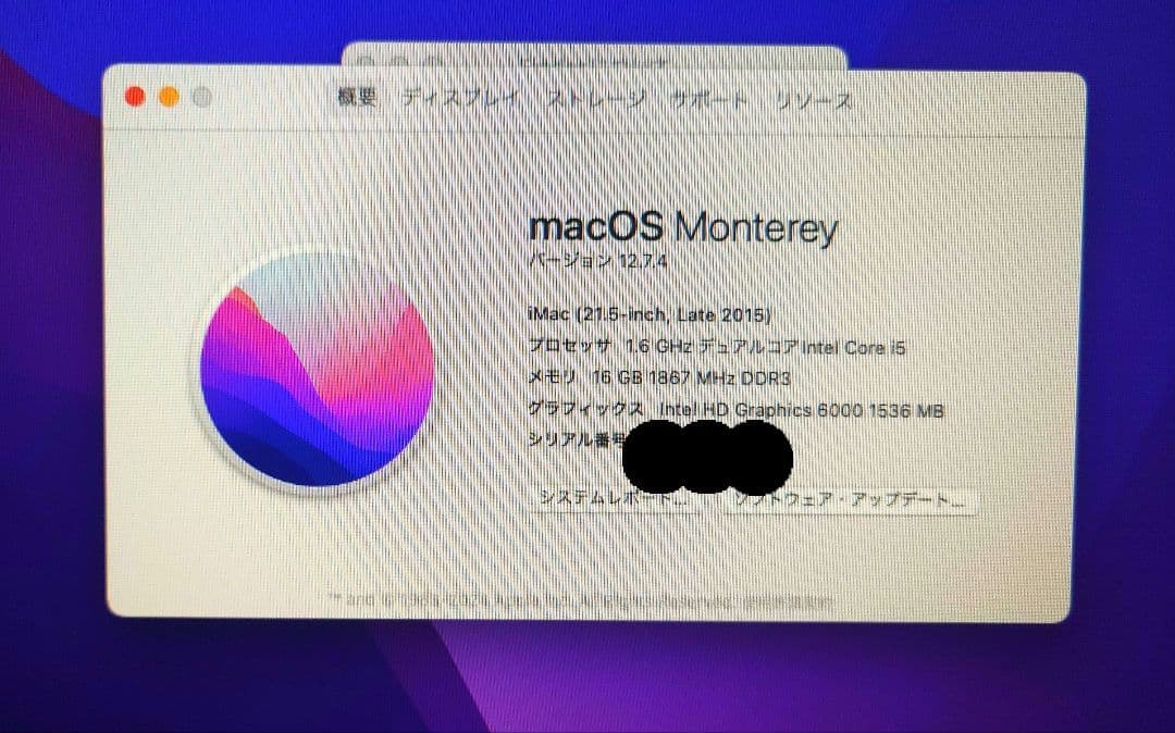 Macデスクトップ iMac Apple (21.5-inch, Late 2015)