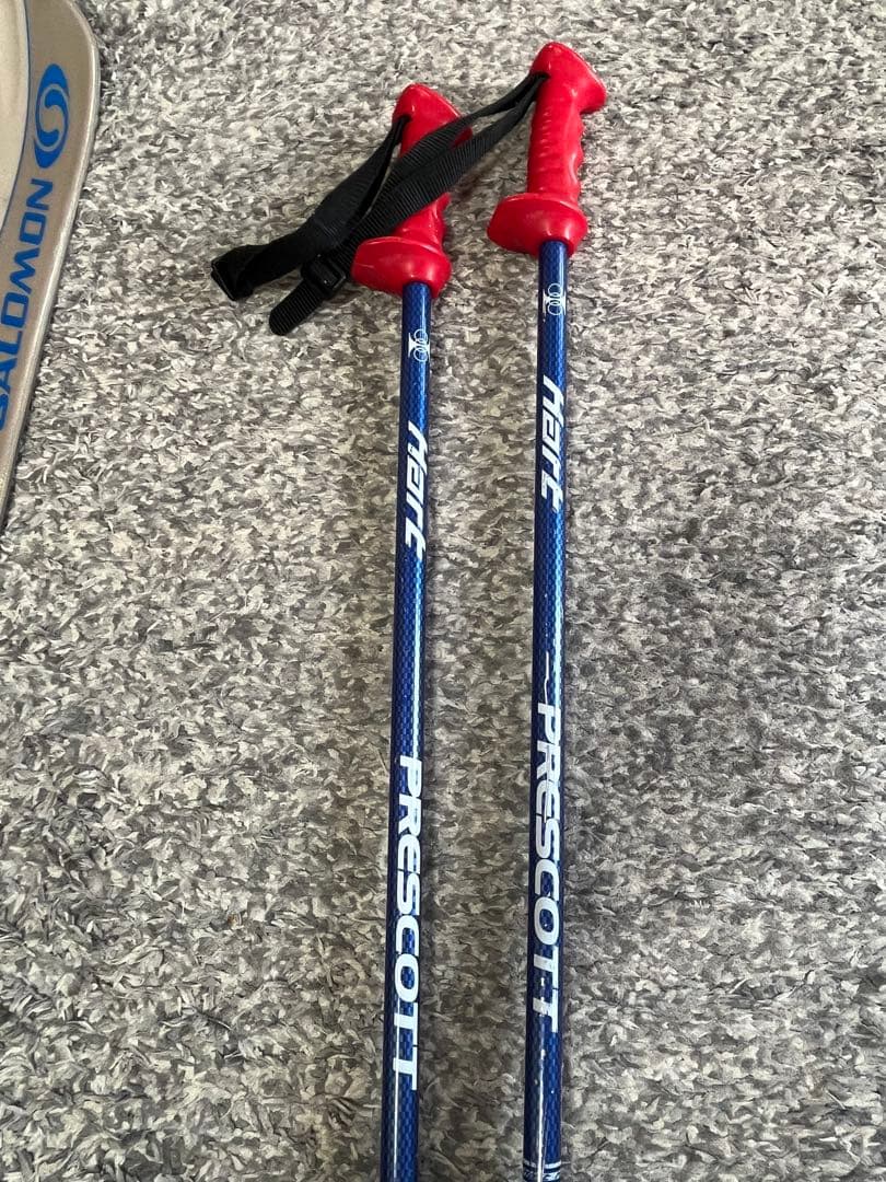 SALOMON DEMO08W スキー板　ビンディング　ストック　ケース他　5点