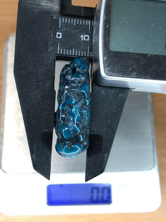 A041 天然 ターコイズ 原石 トルコ石　ネックレス　トップ