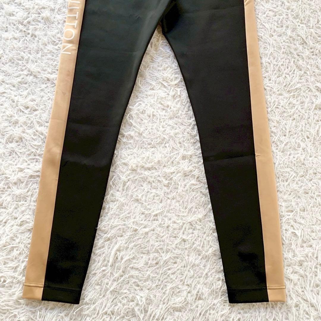 ルイヴィトン　ヴィタミンズ　シャイニー　レギンスパンツ　モノグラム　サイドライン