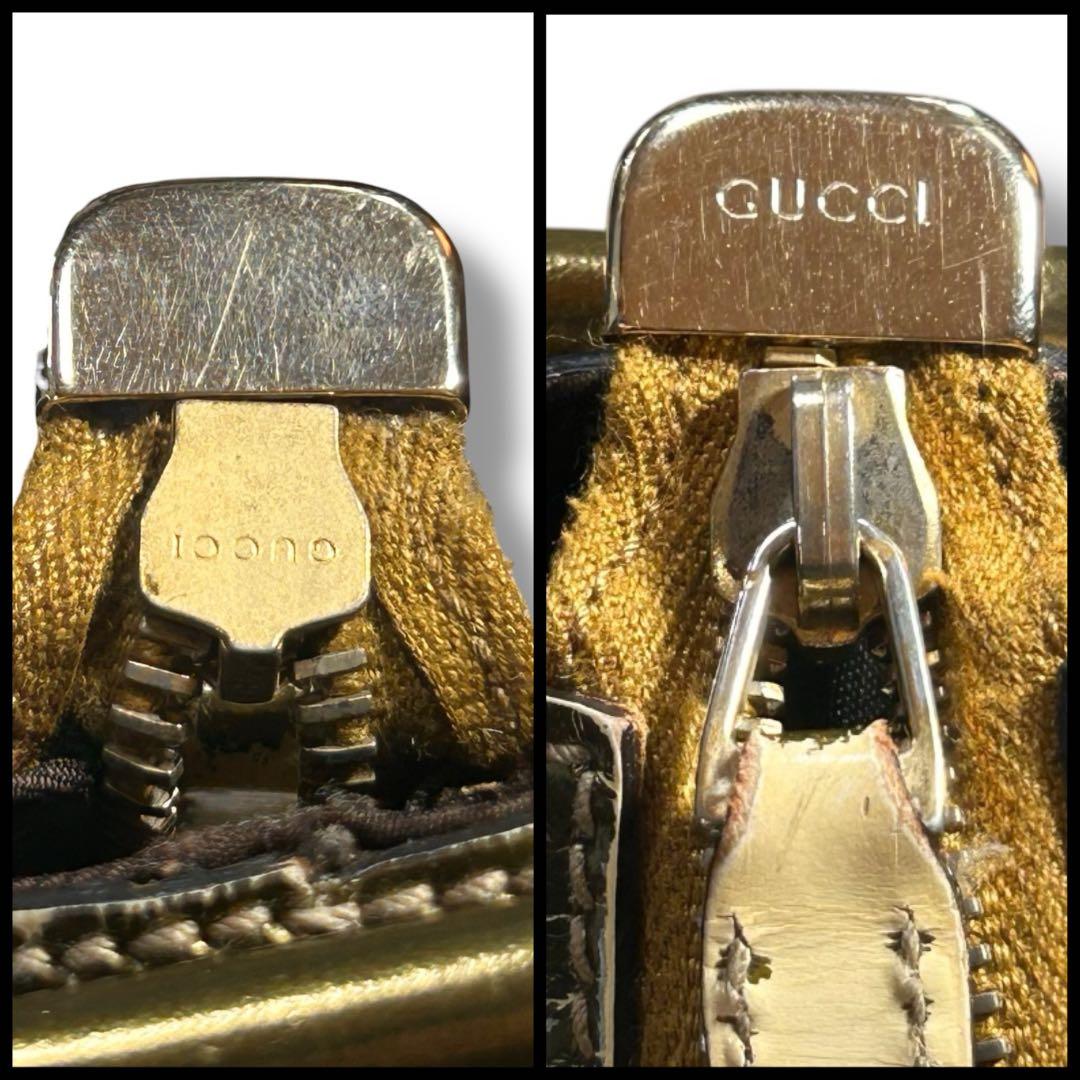 GUCCI グッチ 斜め掛け シグネチャー ベージュ 送料無料