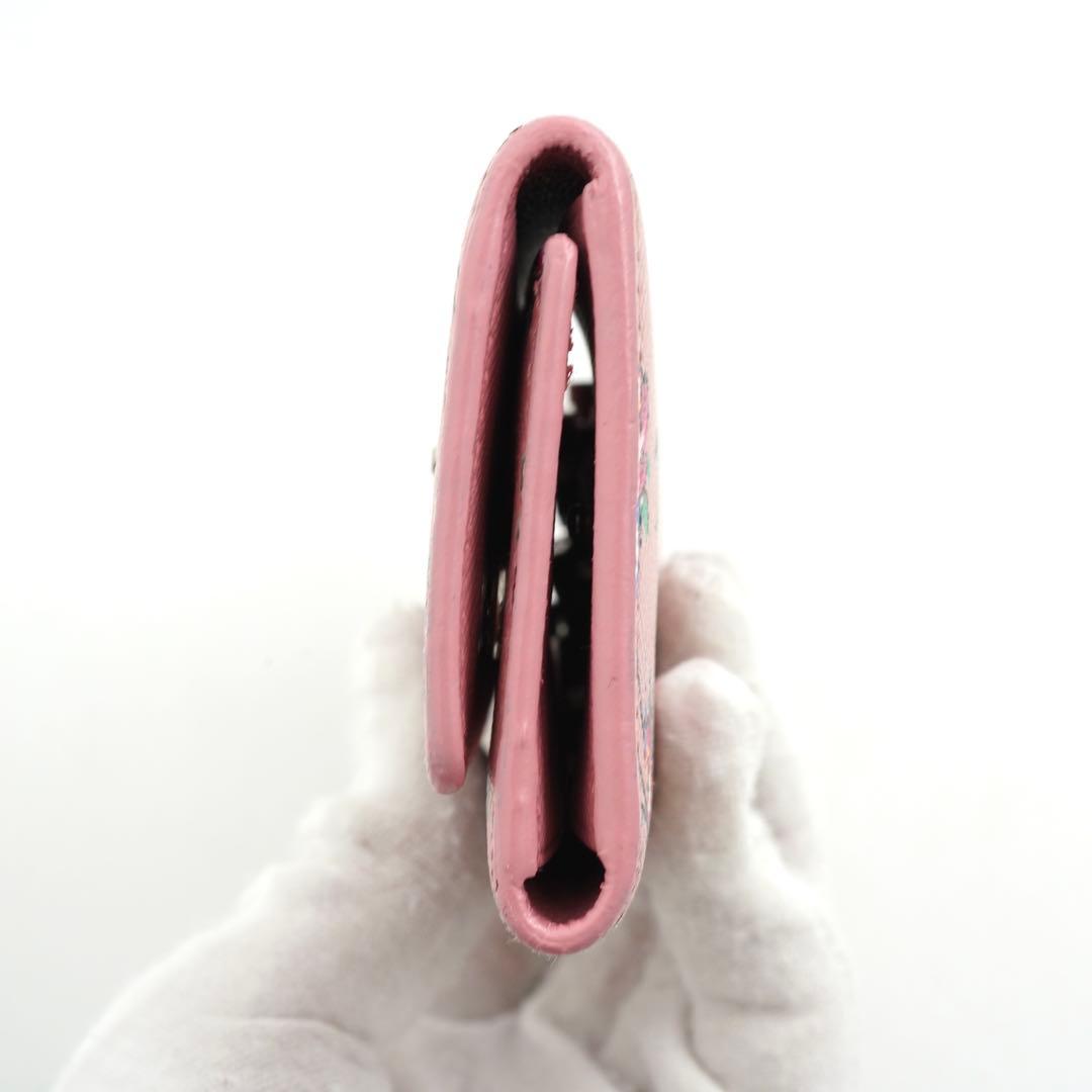 ✨未使用に近い✨　PRADA キーケース　フローラル　ツバメ　三角プレート　刻印