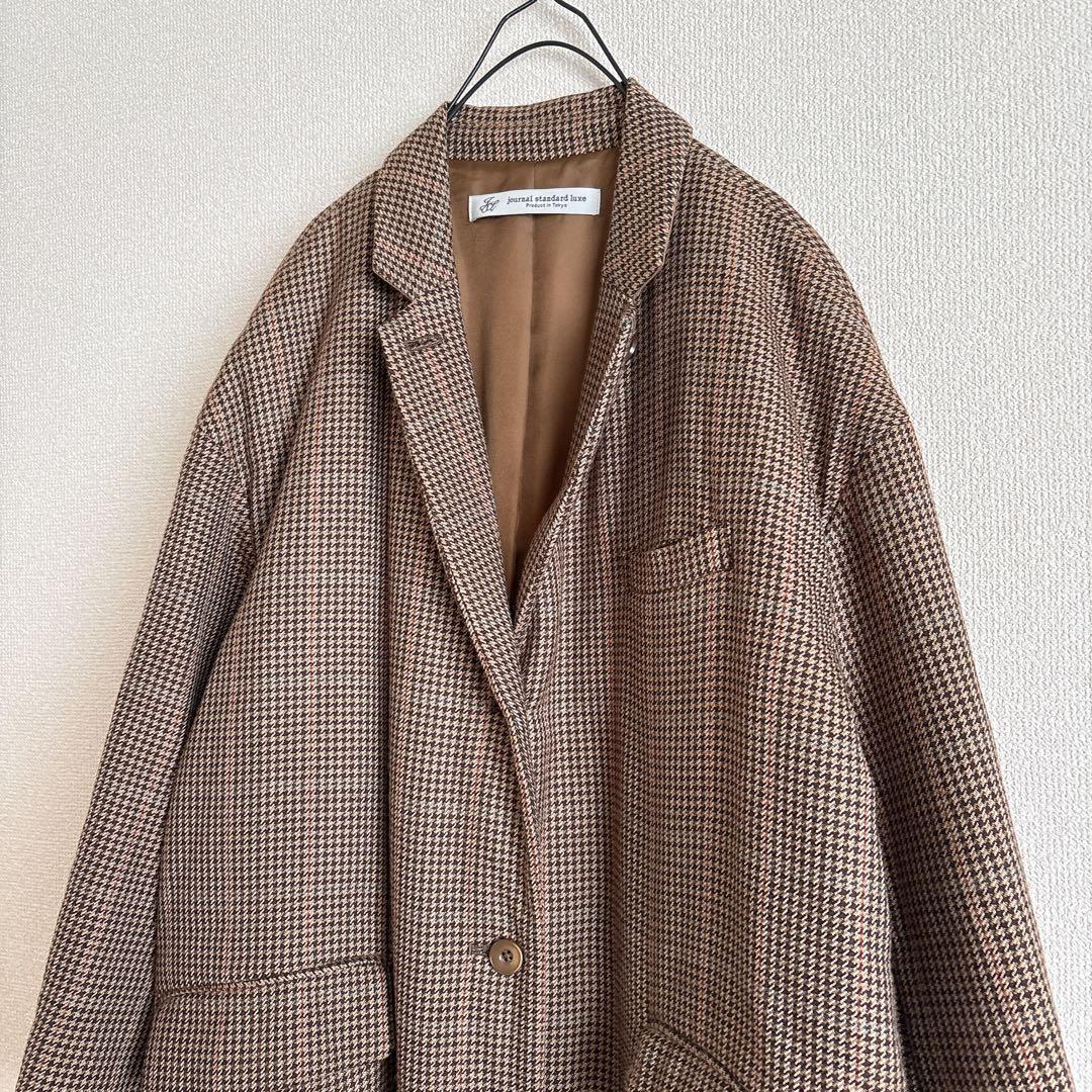 ジャーナルスタンダードラックス　美品チェックチェスターコート