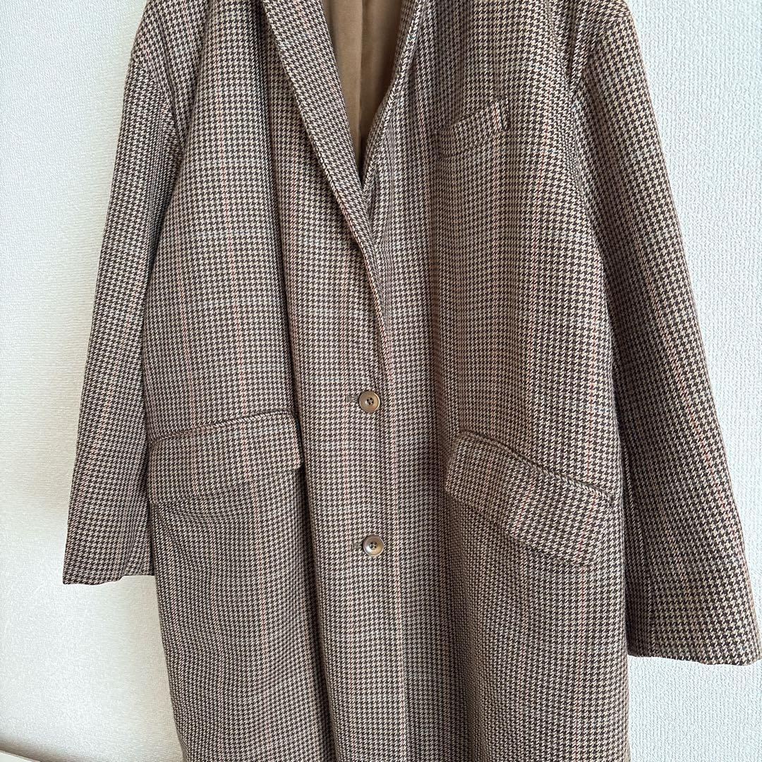 ジャーナルスタンダードラックス　美品チェックチェスターコート