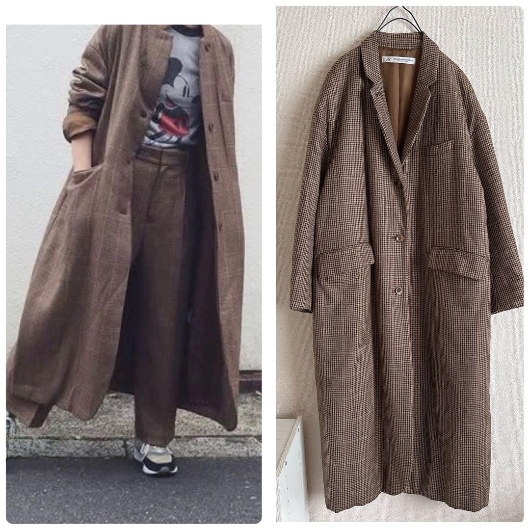 ジャーナルスタンダードラックス　美品チェックチェスターコート