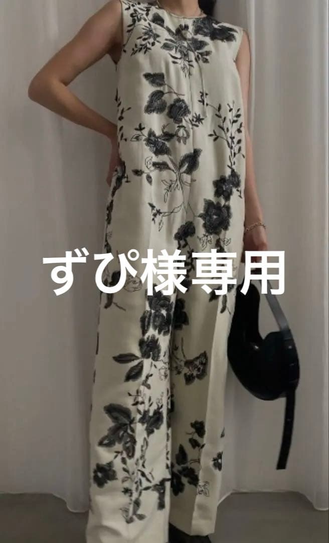 【AMERI】 NORA FLOWER EMBROIDERY ROMPERS