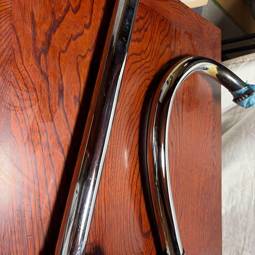 xs650sp用モーターロック製マフラー　type1クローム仕上げ