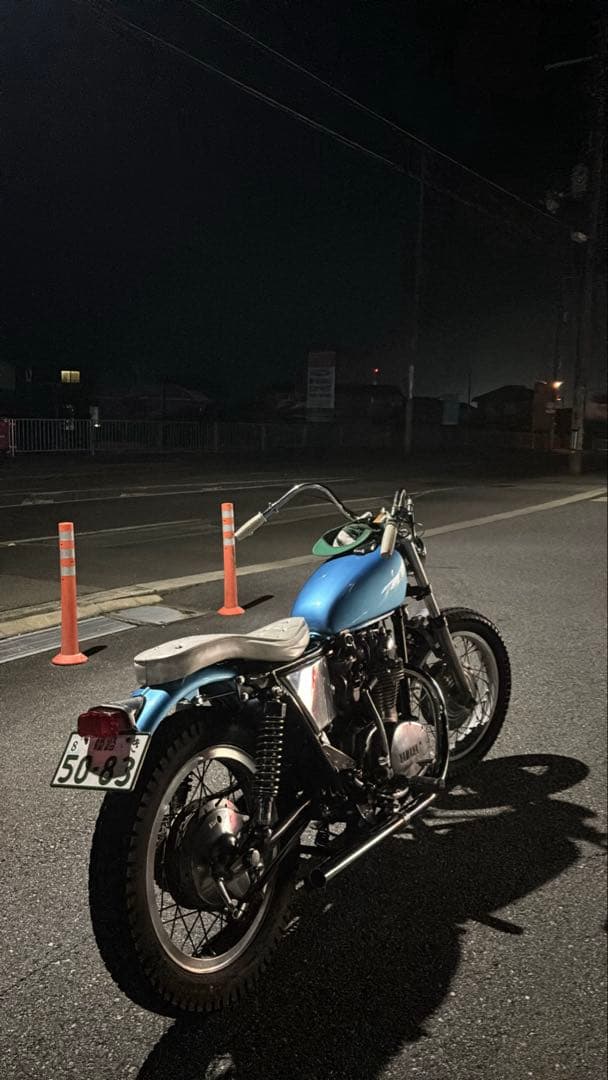 xs650sp用モーターロック製マフラー　type1クローム仕上げ