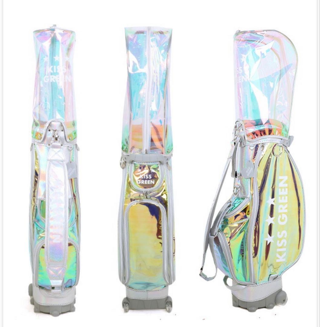 値下げ 新品　キスオンザグリーン キャディバッグ キャスター付き ゴルフ