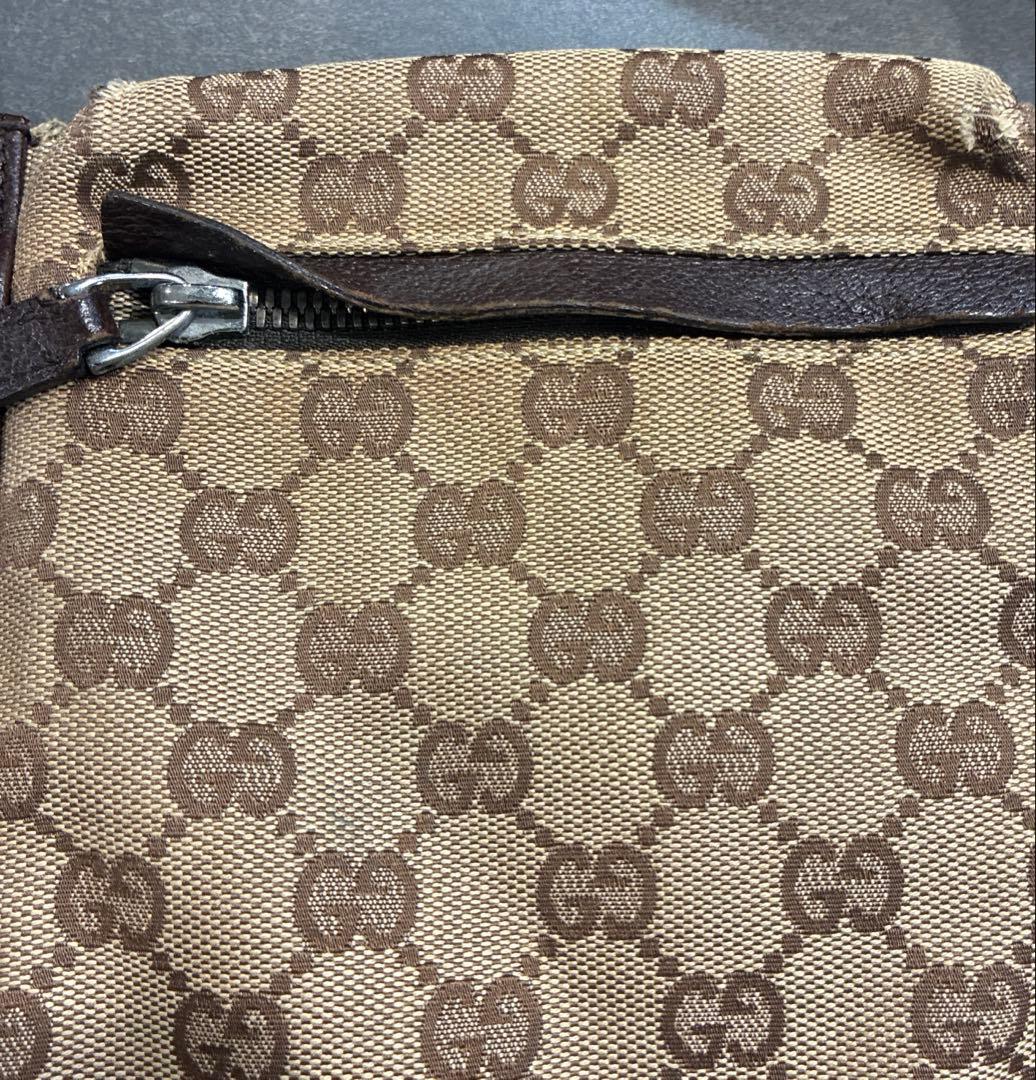 GUCCI （グッチ）ボディバッグ GG キャンバス レザー シェリーライン