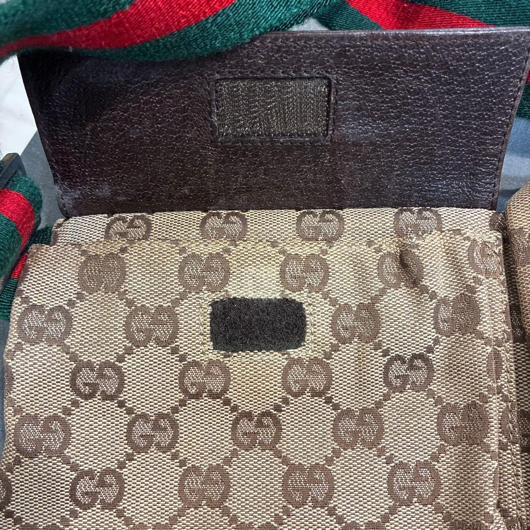GUCCI （グッチ）ボディバッグ GG キャンバス レザー シェリーライン