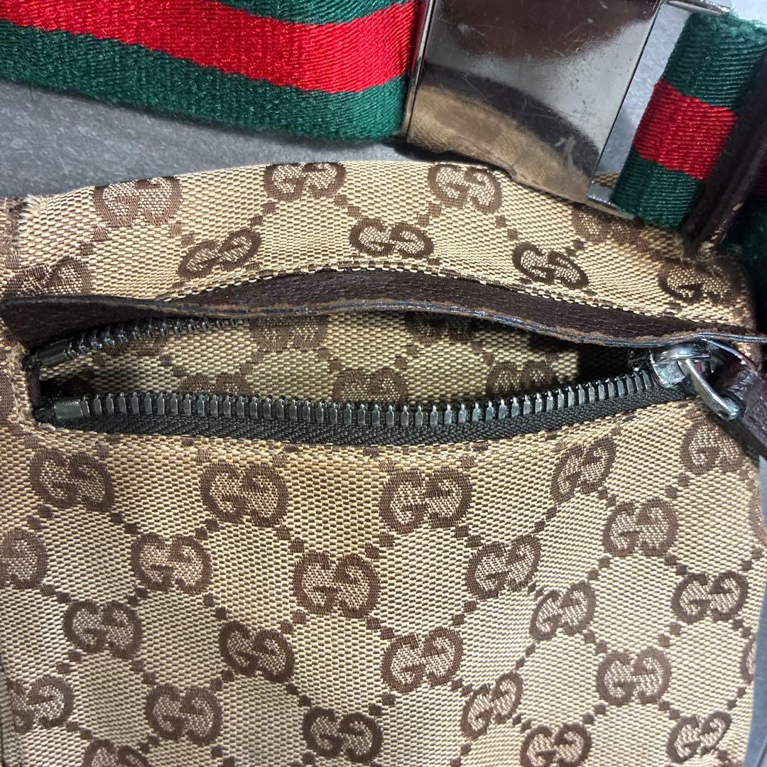 GUCCI （グッチ）ボディバッグ GG キャンバス レザー シェリーライン