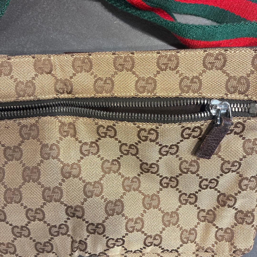 GUCCI （グッチ）ボディバッグ GG キャンバス レザー シェリーライン