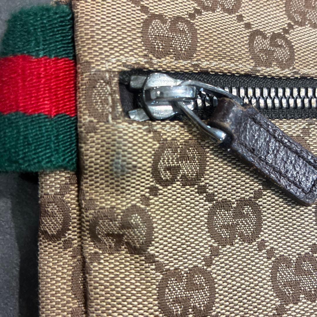 GUCCI （グッチ）ボディバッグ GG キャンバス レザー シェリーライン