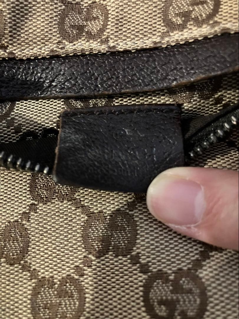 GUCCI （グッチ）ボディバッグ GG キャンバス レザー シェリーライン