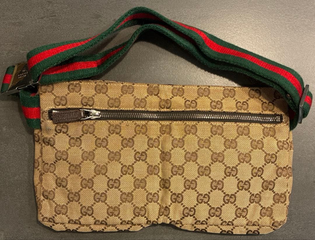 GUCCI （グッチ）ボディバッグ GG キャンバス レザー シェリーライン