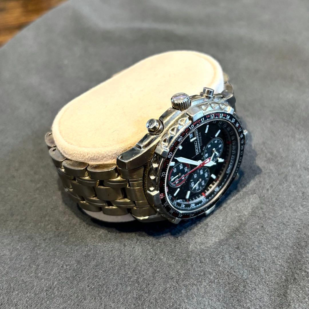 【希少‼︎SEIKO チタニウムクロノグラフ】7T62-0BY0 シルバー入手困難