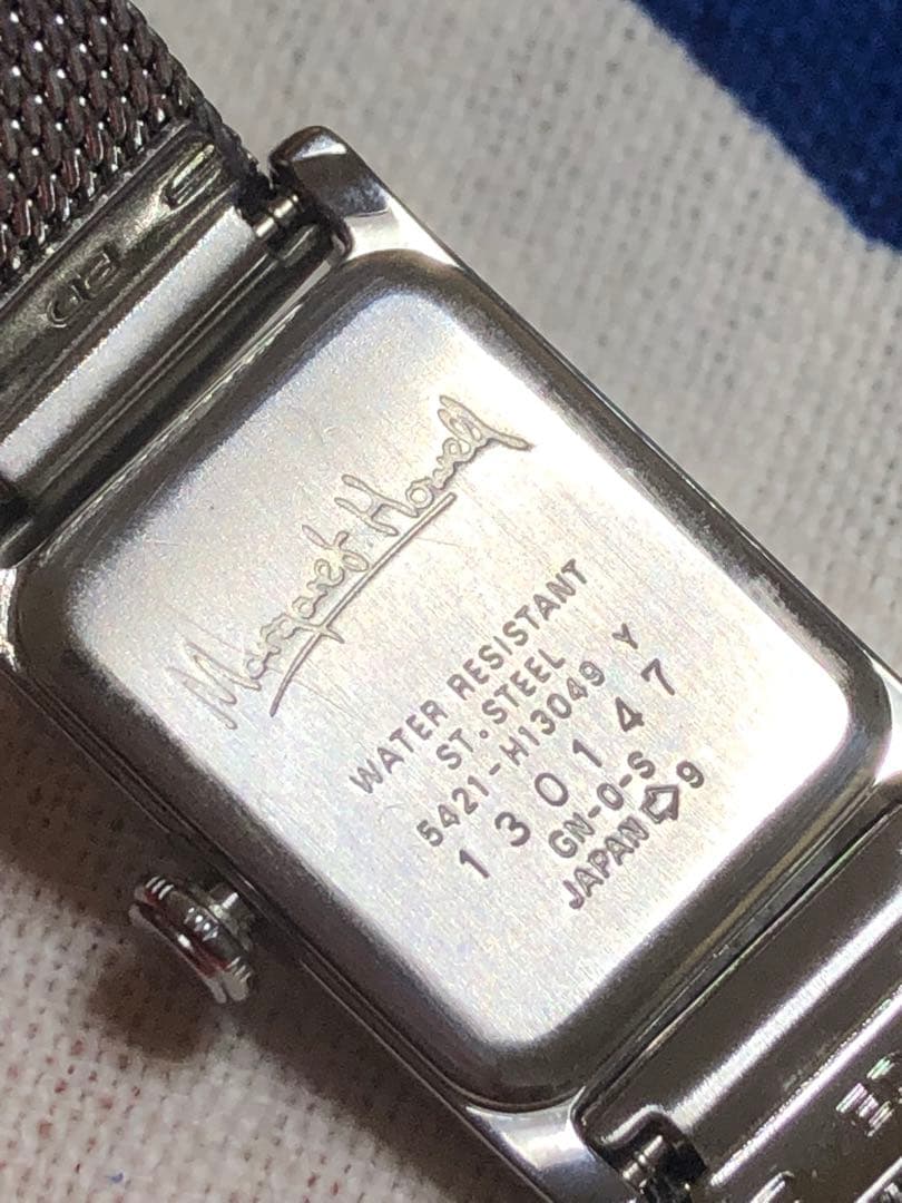 マーガレットハウエル　レディース時計　電池交換済　ベルト新品交換