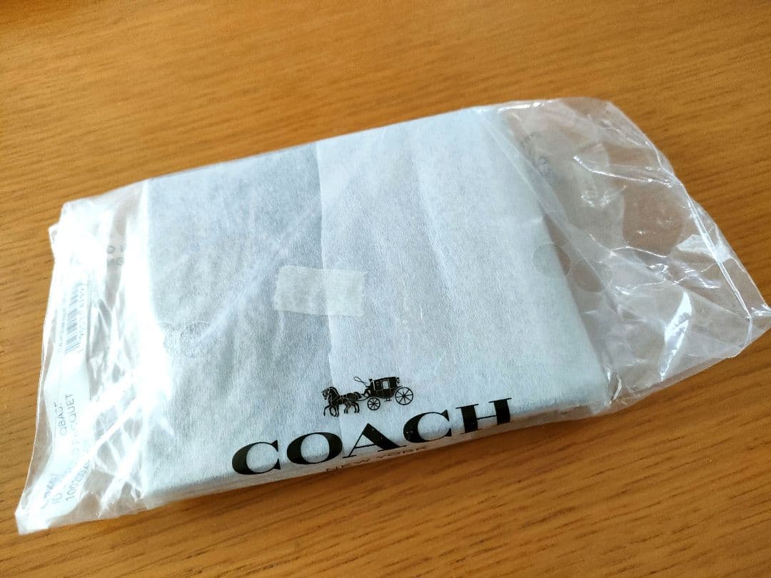 COACH　財布　札入れ　ラケットプリント　紙袋　不織布付