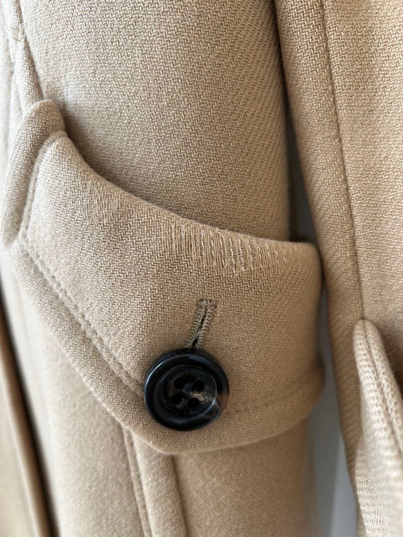 バーバリーブルーレーベル　チェック柄　ベージュ　コート　38