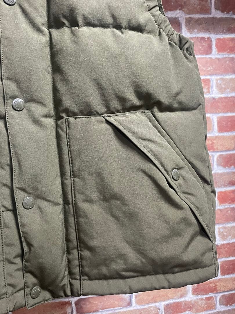 【DANTON】ダウンベスト カーキ 40サイズ