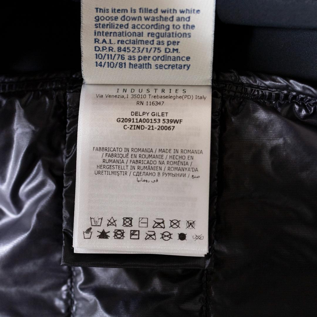 MONCLER モンクレール ブラック ダウンベスト サイズ2 国内正規品