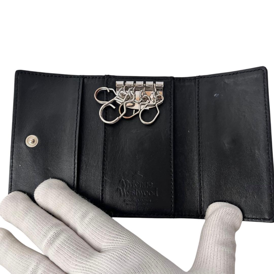 希少美品✨ Vivienne Westwood キーケース ビジュー オーブ 黒