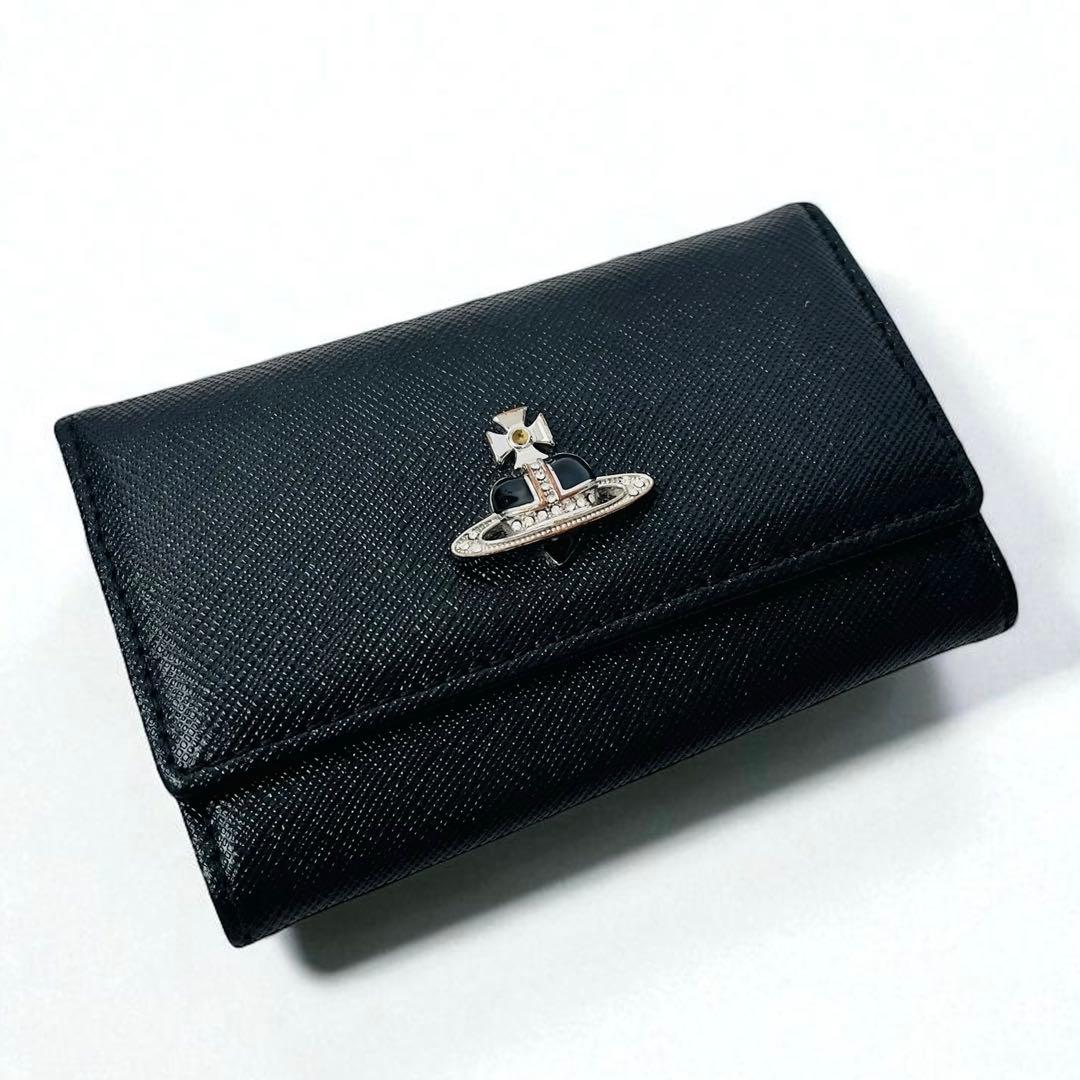 希少美品✨ Vivienne Westwood キーケース ビジュー オーブ 黒