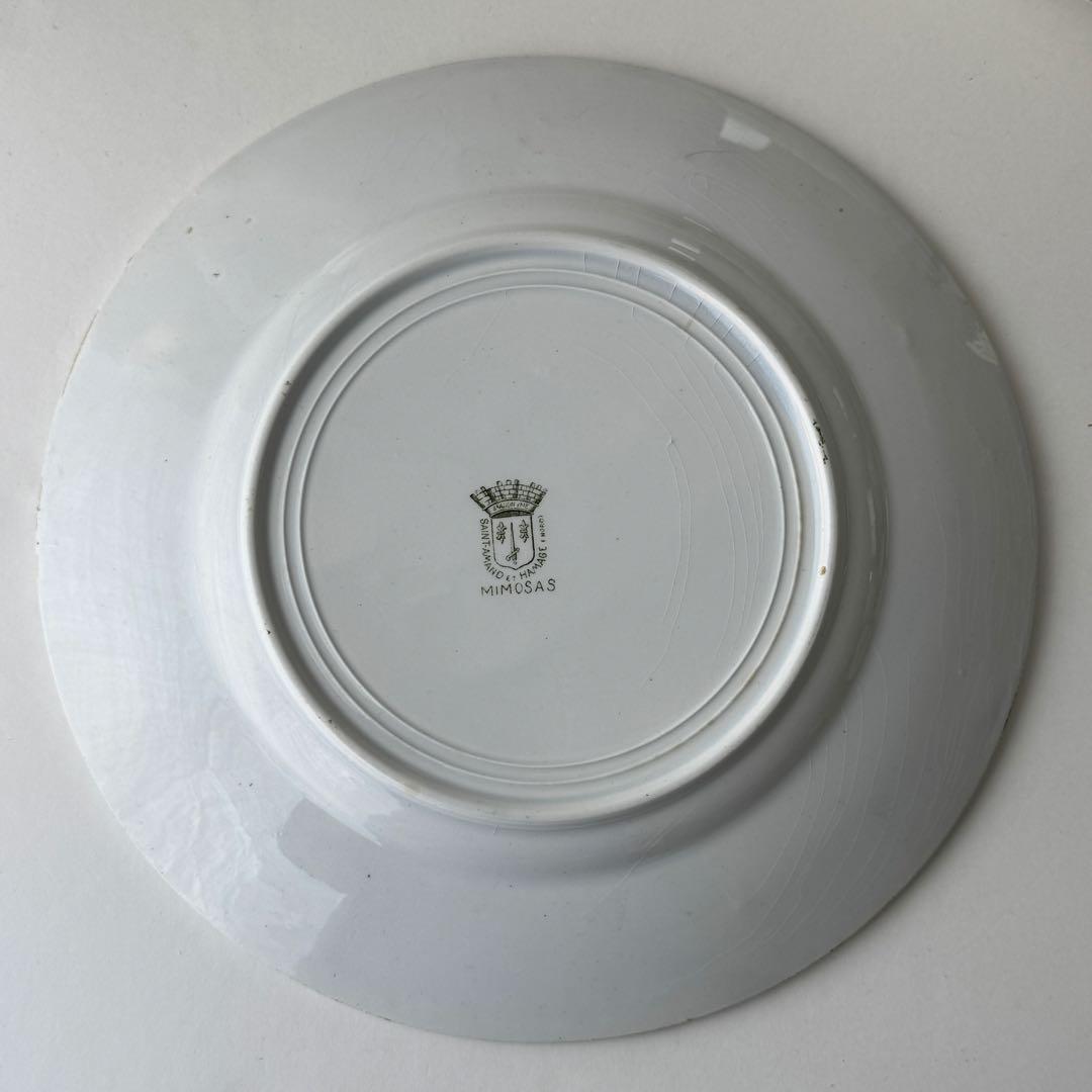 フランスアンティーク　St.Amand ミモザ　サンタマン　2枚セット