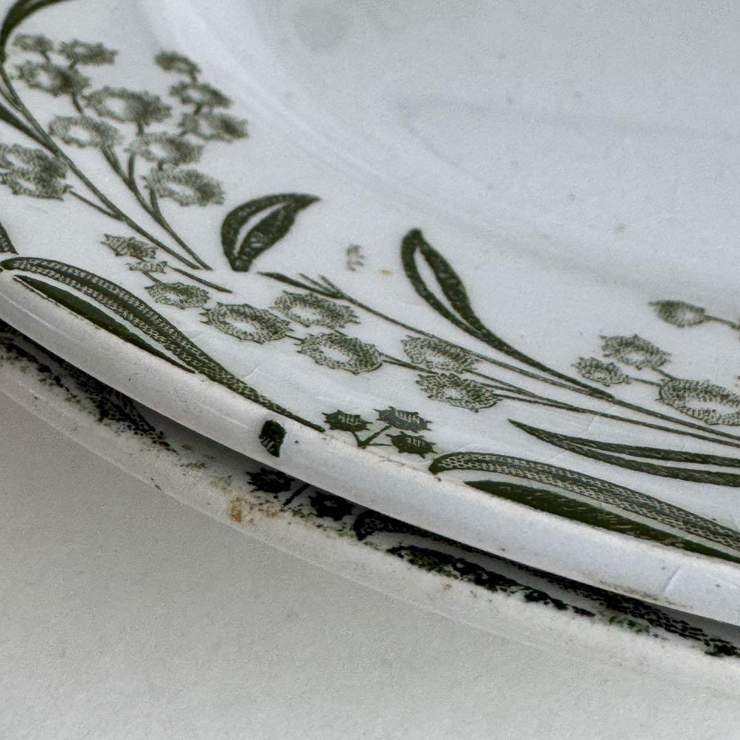 フランスアンティーク　St.Amand ミモザ　サンタマン　2枚セット