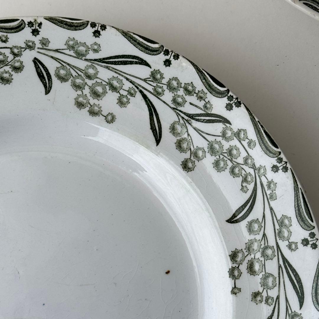 フランスアンティーク　St.Amand ミモザ　サンタマン　2枚セット