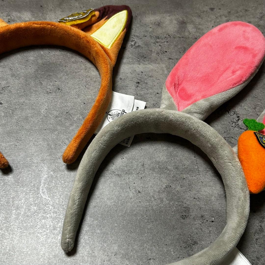 【上海ディズニー限定】ズートピア カチューシャセット(ジュディ・ニック)