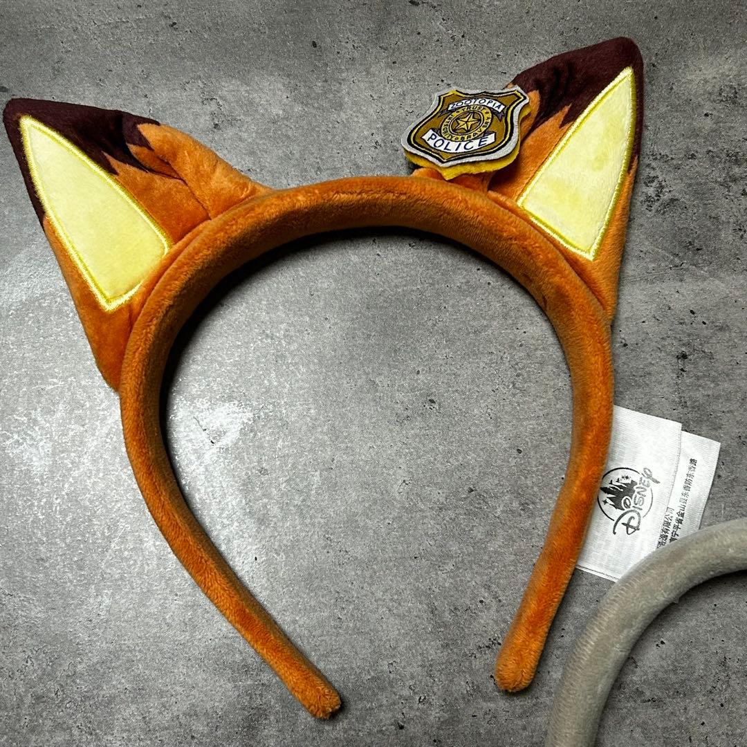 【上海ディズニー限定】ズートピア カチューシャセット(ジュディ・ニック)