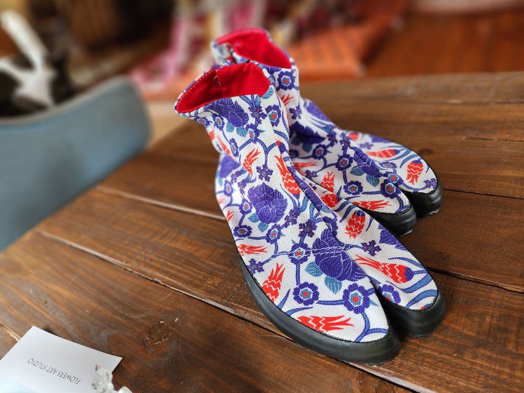 新品 倭物やカヤ 地下足袋-JIKATABI-24cm トルタ 蓮