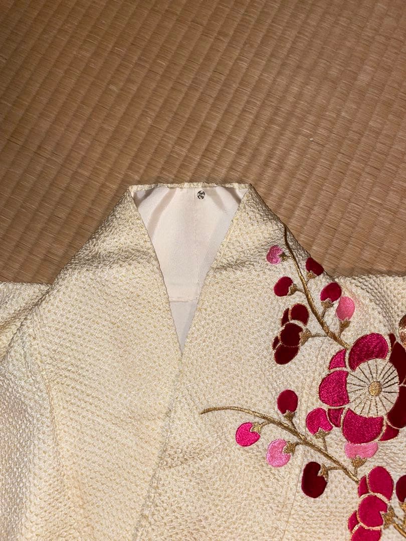 【最終値下げ】着物淡雪 着物 総絞り重厚な刺繍のレトロな振袖 帯 セット 成人式