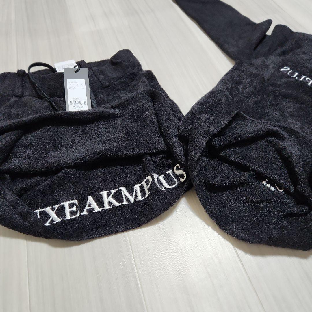 新品☆LUXEAKMPLUS☆フラッフィーニット&スカートセットアップ上下M黒