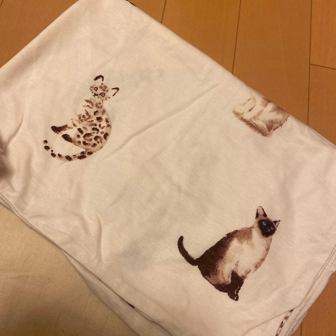 ジェラートピケ Gelato pique シングル猫柄キャット　寝具　2点セット