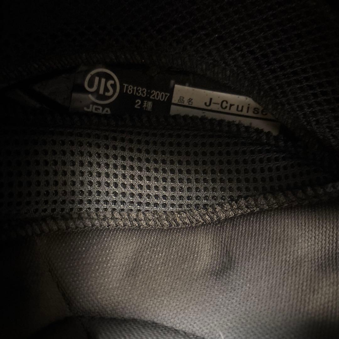 SHOEI J.CRUISEジェットヘルメット 黒赤白ストライプ 　サイズL