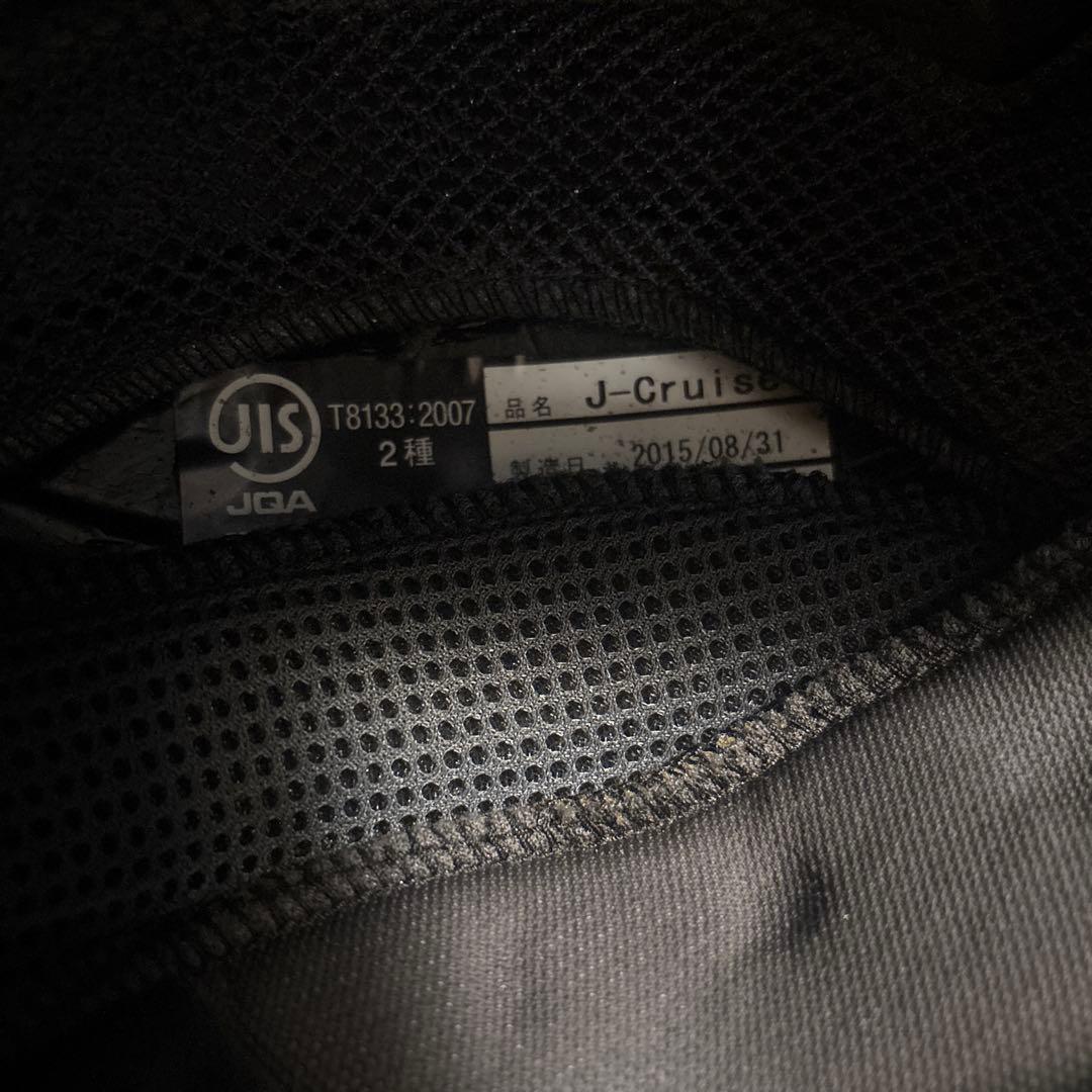 SHOEI J.CRUISEジェットヘルメット 黒赤白ストライプ 　サイズL