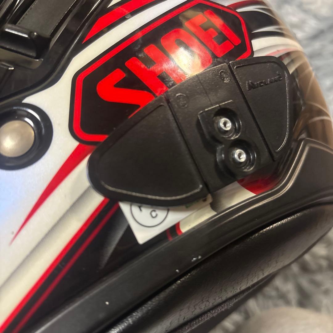 SHOEI J.CRUISEジェットヘルメット 黒赤白ストライプ 　サイズL