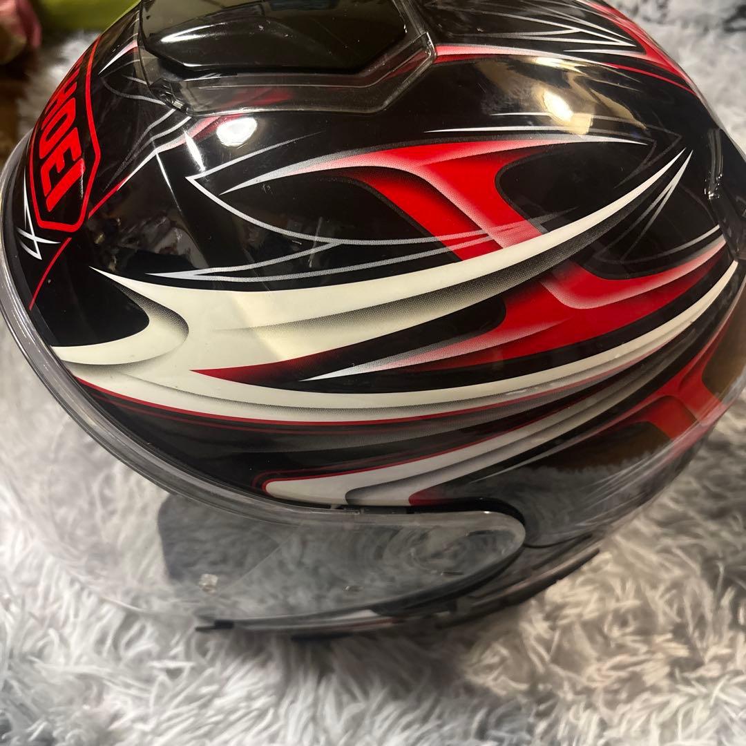 SHOEI J.CRUISEジェットヘルメット 黒赤白ストライプ 　サイズL