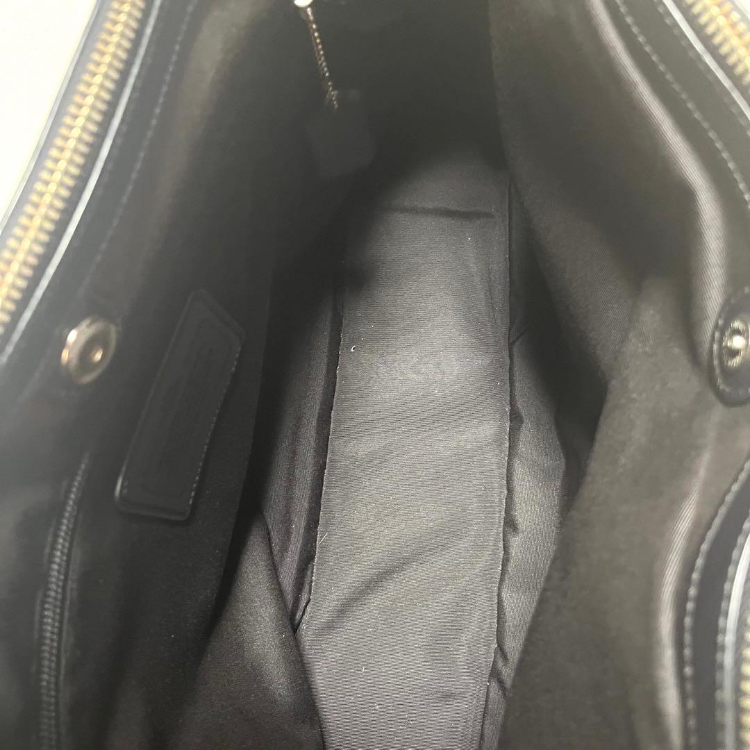 美品　コーチGAGAR ブラックビジネスバッグ黒