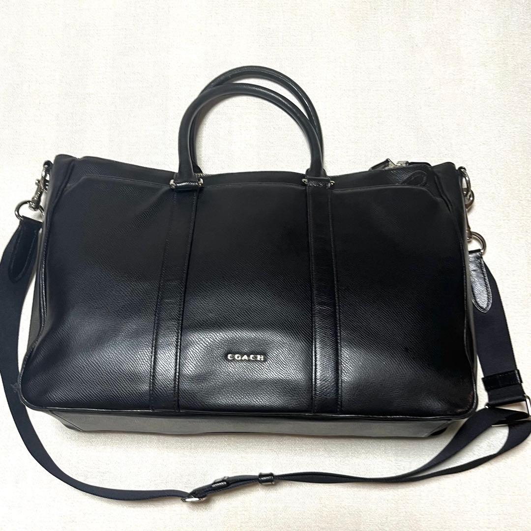 美品　コーチGAGAR ブラックビジネスバッグ黒