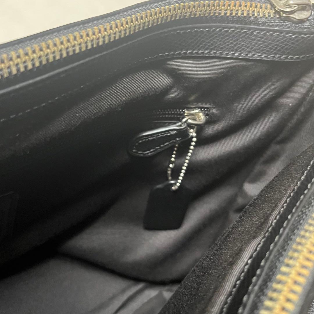 美品　コーチGAGAR ブラックビジネスバッグ黒