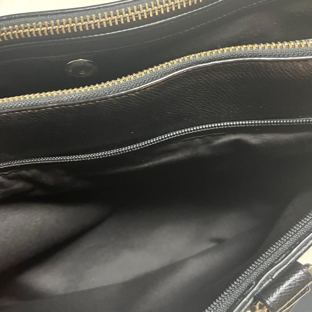 美品　コーチGAGAR ブラックビジネスバッグ黒