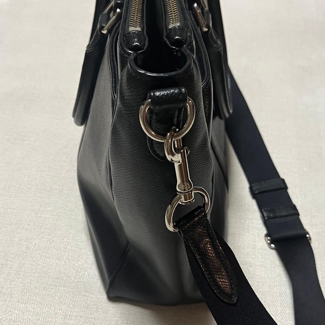 美品　コーチGAGAR ブラックビジネスバッグ黒