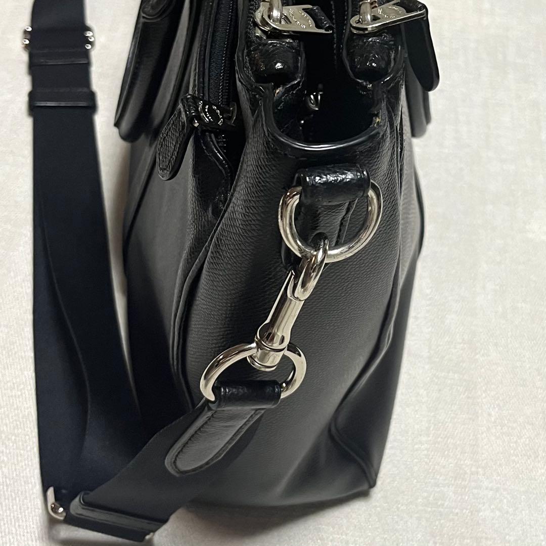 美品　コーチGAGAR ブラックビジネスバッグ黒