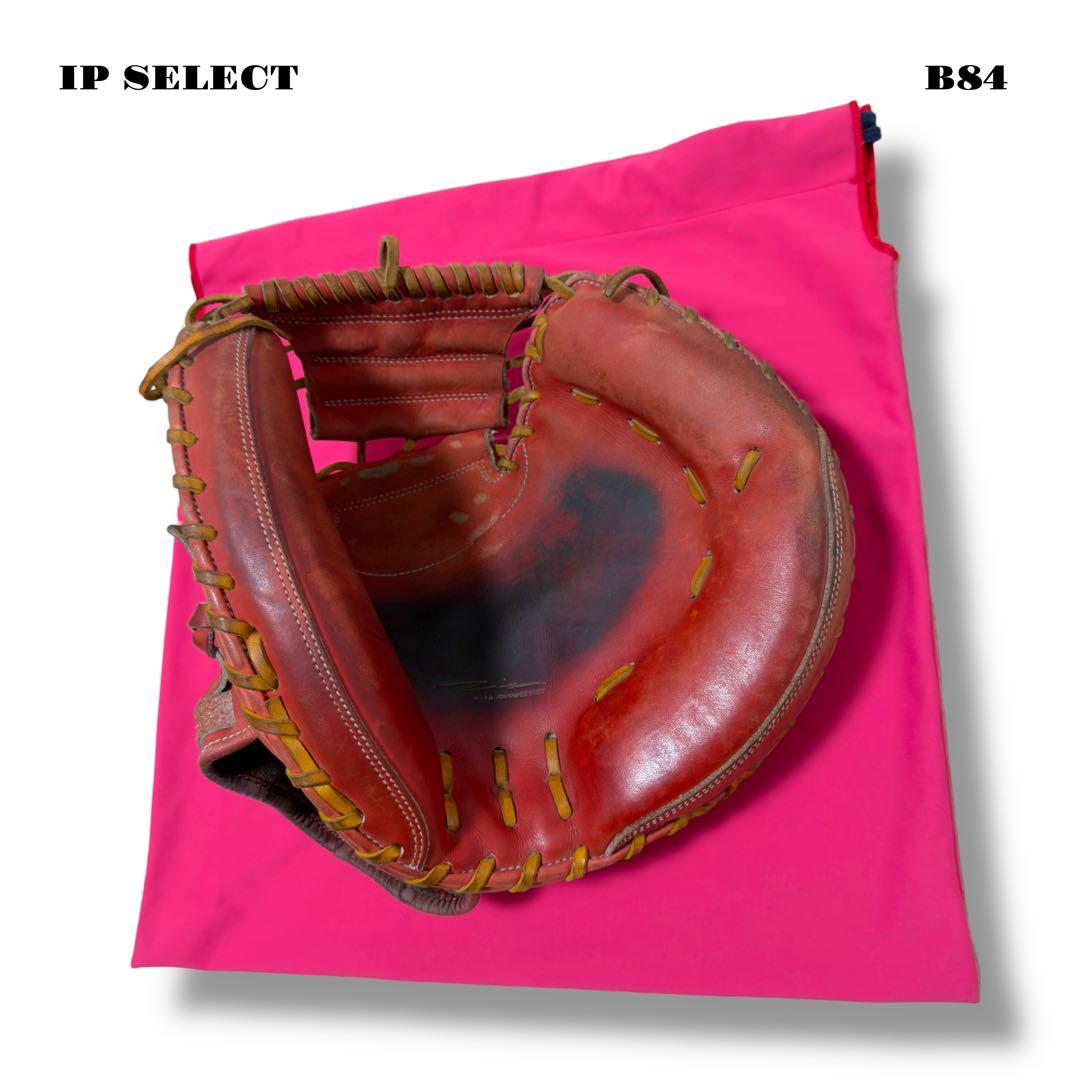 人気品！ アイピーセレクト キャッチャー ミット 軟式 野球 レッド 赤