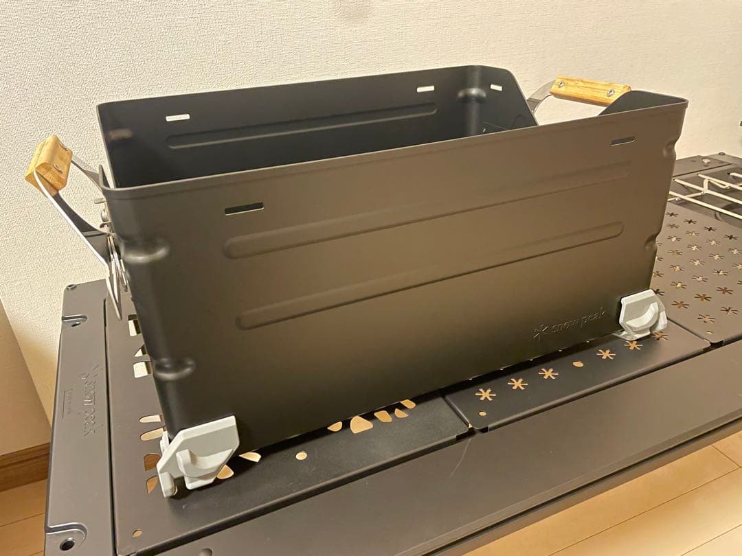 シェルフコンテナ25 マットブラック塗装済み　スノーピーク　 peak